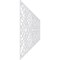 Ekena Millwork Set of Four Panels for 94 1/2"W x 36 1/4"H Garland Fretwork Wainscot Wall Paneling WPKP18X01X47GRD - alternate 5